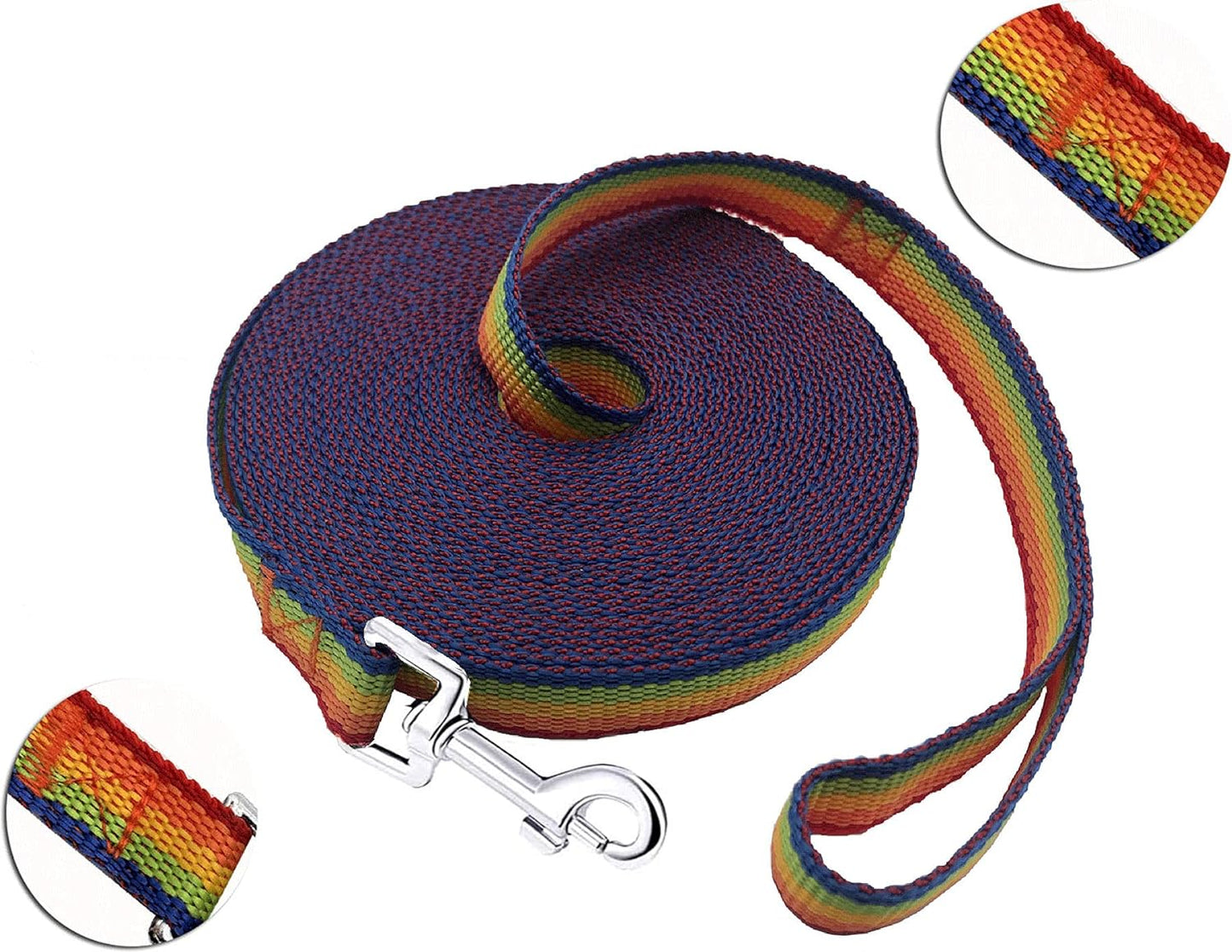 15Ft 20Ft 30Ft 40Ft 50Ft Long Dog/Puppy Lead Obedience Recall Training Dog Leashes for Small Medium Dogs Camping, Training, Play, or Backyard