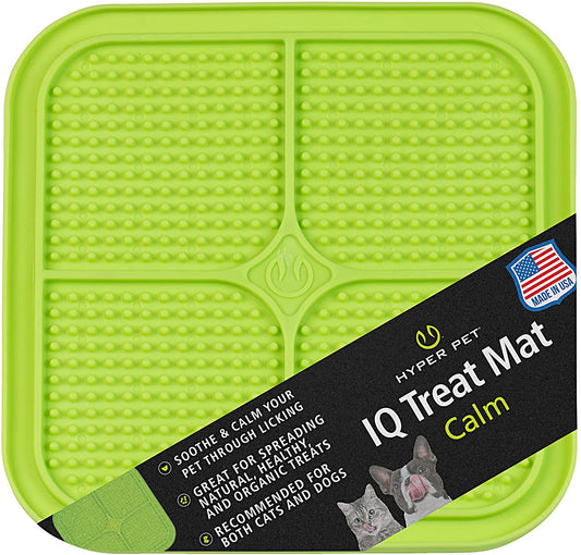 IQ Treat Lick Mat for Dogs, Dog Slow Feeder & Cat Lick Mats | Great Alternative to Slow Feeder Dog Bowls & Cat Slow Feeders | Perfect Dog Licking Mat, Cat Puzzle Feeder & Dog Enrichment Toys
